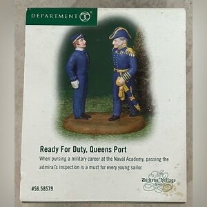 Department 56 Ready For Duty Figurine - Blue and Gold